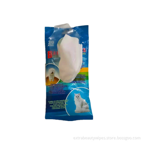 Lingettes humides pour animaux de compagnie de nécessités quotidiennes de nettoyage écologiques écologiques